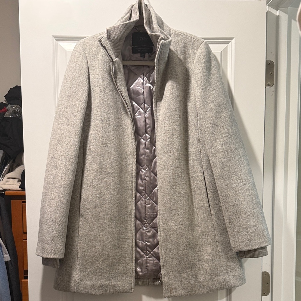J. Crew Light Gray Women's Pea Coat